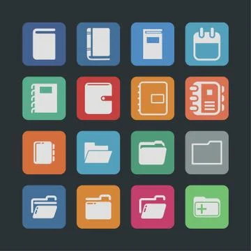 Office icosn Stock Illustration