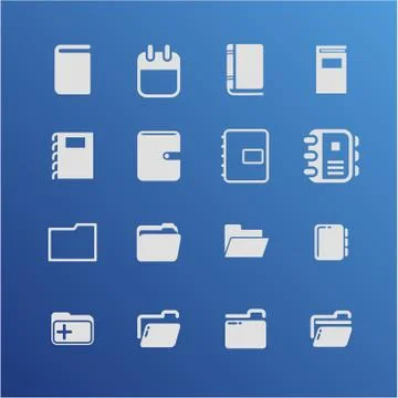 Office icosn Stock Illustration