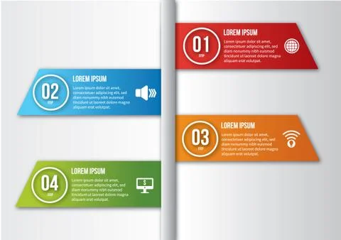 Office infographic Stock Illustration