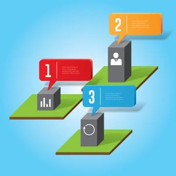 Office infographic Illustrazione stock