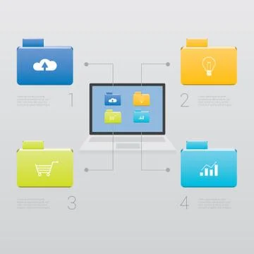 Office infographic Stock-Illustration