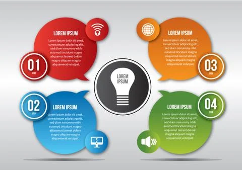 Office infographic Illustrazione stock