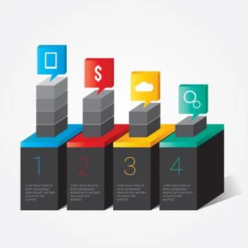 Office infographic Stock Illustration