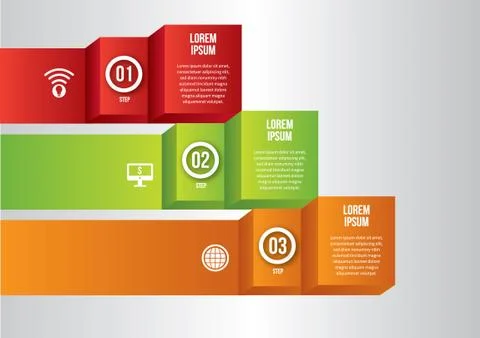 Office infographic Stock Illustration