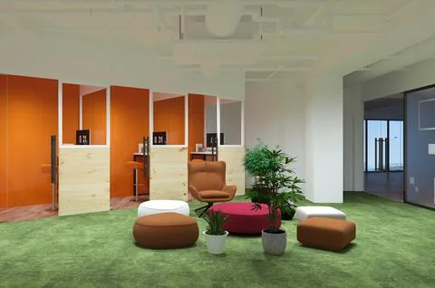 Office Interior Design The Key to Boosting Productivity and Morale Stock-Illustration