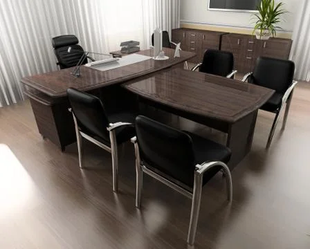 Office interior Stock Illustration