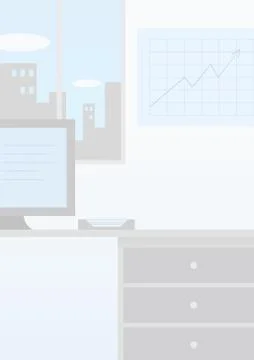Office interior Illustrazione stock