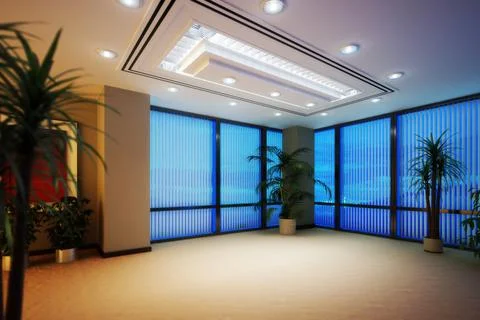 Office interior Stock Illustration