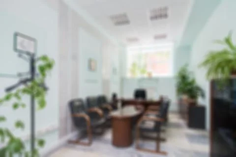 Office interior theme blur background Stock Photos