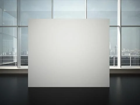 Office interior with wall イラスト素材
