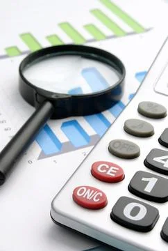 Office items on the table Stock Photos