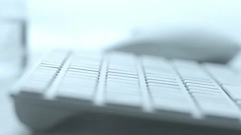 Office keyboard close up Stock Footage 157570080