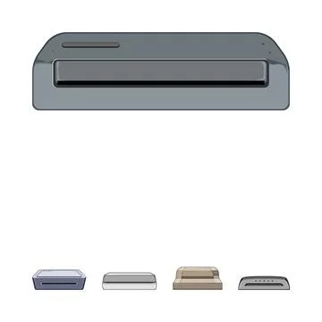 Office laminator and document processing equipment illustration Stockillustratie