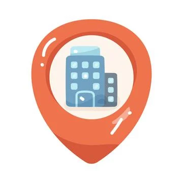Office location Stock Illustration
