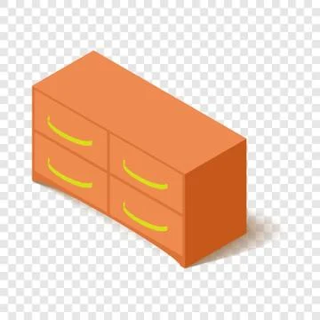 Office locker icon, isometric 3d style Stock Illustration