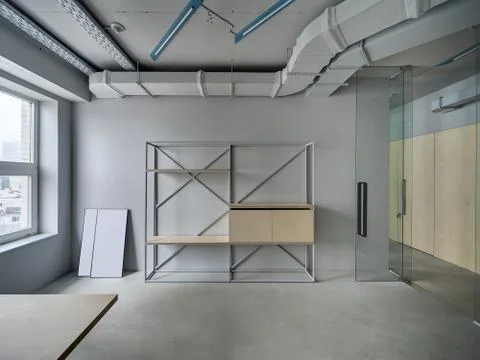 Office in loft style Stock-Fotos