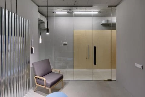 Office in loft style Stock-Fotos