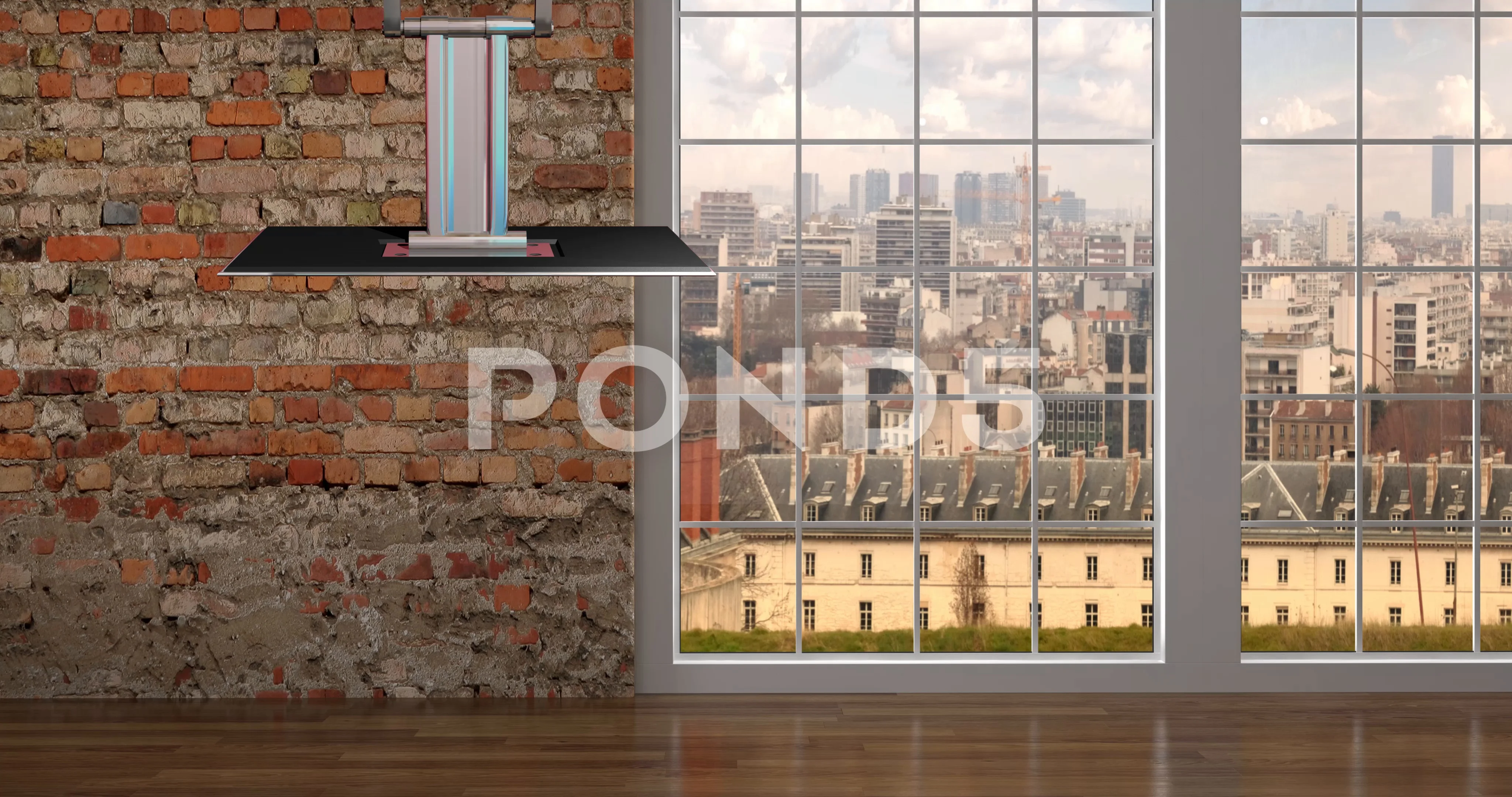 office loft virtual news background | Stock Video | Pond5