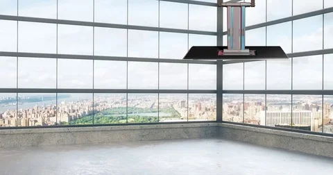 Office loft virtual set Stock Footage 71210790