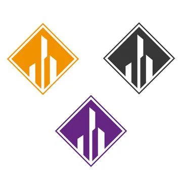 Office logo design Pro Vector symbol chart finance logo design Stock-Illustration