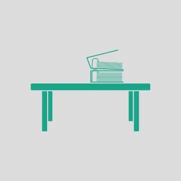 Office low table icon Stock Illustration