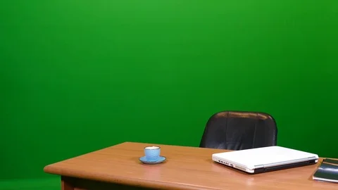 Office Man Coming into Work Green Screen Stock Footage 83737372