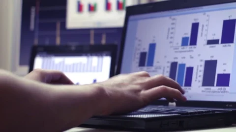 Office Man Work On Laptop Stock Footage 70508202