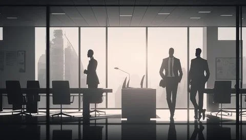 Office manager background. Working bussines people Stock Illustration