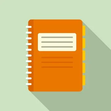 Office manager folder icon, flat style 库存插图