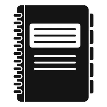 Office manager folder icon, simple style 스톡 일러스트