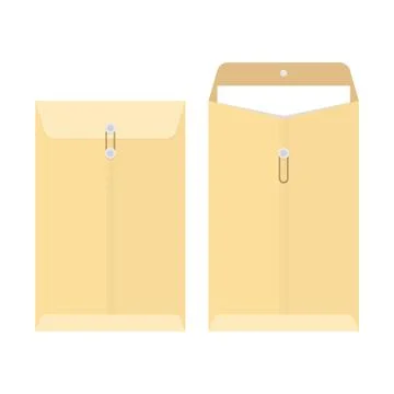 Office manila envelope Stock Illustration
