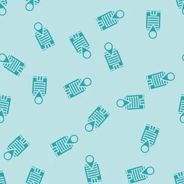 Office map location glyph vector seamless pattern Stock Illustration