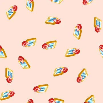 Office map location isometric icon seamless pattern 스톡 일러스트