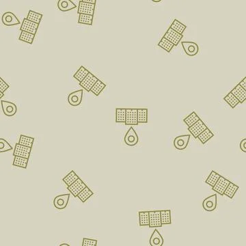 Office map location line seamless pattern 库存插图