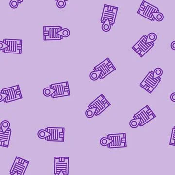 Office map location line vector seamless pattern Stock Illustration