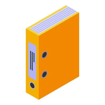 Office map storage document icon, isometric style Stock-Illustration