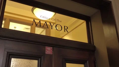 Office of the Mayor - Dolly-In 库存影片 127400434