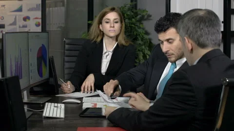 Office meeting Stock Footage 210235126