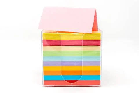 Office memo Note on white background Stock Photos