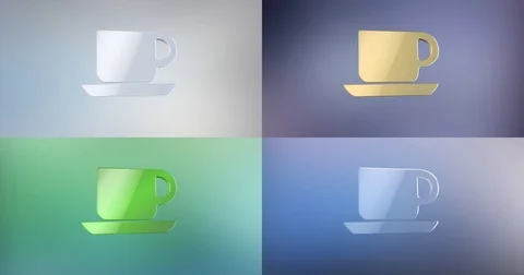 Office Mug 3d Icon Stock Footage 77241555