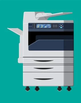 Office multifunction machine. Stock Illustration