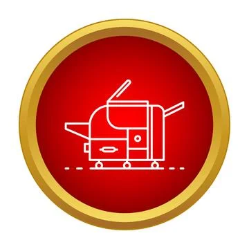 Office multifunction printer copier machine icon outline Stock Illustration