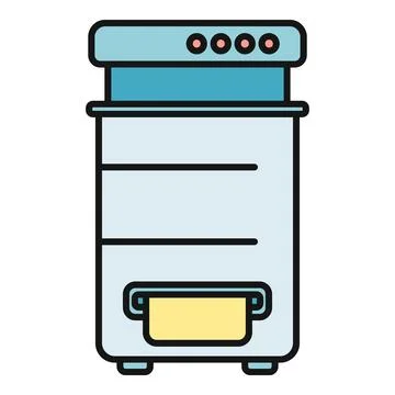 Office multifunction printer for copying and scanning documents Stock Illustration