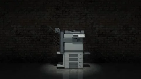 Office multifunction printer Stock Illustration