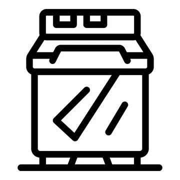 Office multifunction printer machine printing icon vector outline Illustrazione stock