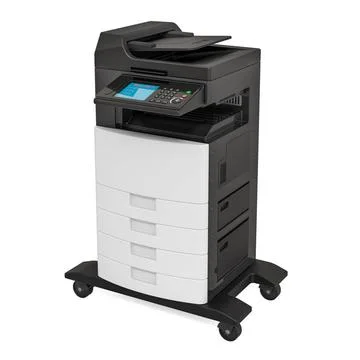 Office multifunction printer MFP, 3D rendering Office multifunction printe... Fotos de archivo