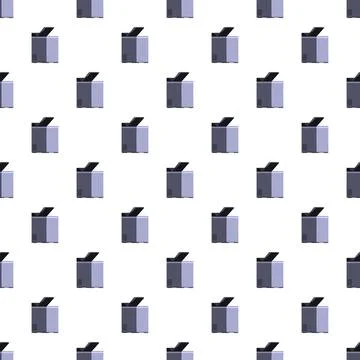 Office multifunction printer scanner copier producing seamless pattern Stock Illustration
