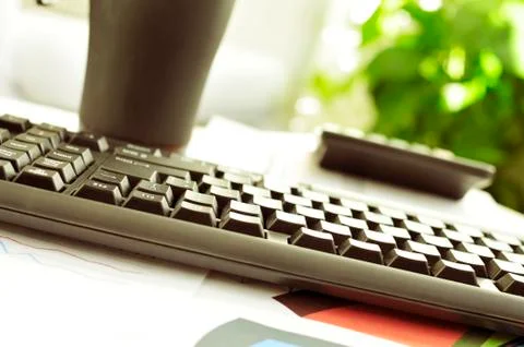 Office with a nice atmosphere Stock Photos