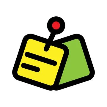 Office notes icon line isolated on white background. Black flat thin icon o.. Stock Illustration