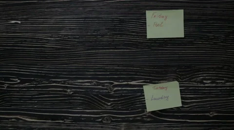 Office notes, schedule Stock Footage 63091192